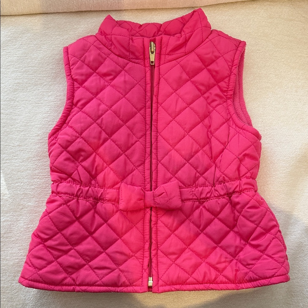 Old Navy Hot Pink Quilted Toddler Vest